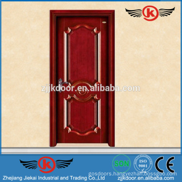 JK-W9094	double leaf wooden entry door/main door wood carving design/interior solid pine door